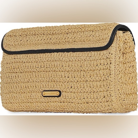 Rebecca Minkoff Straw Envelope Flap Clutch